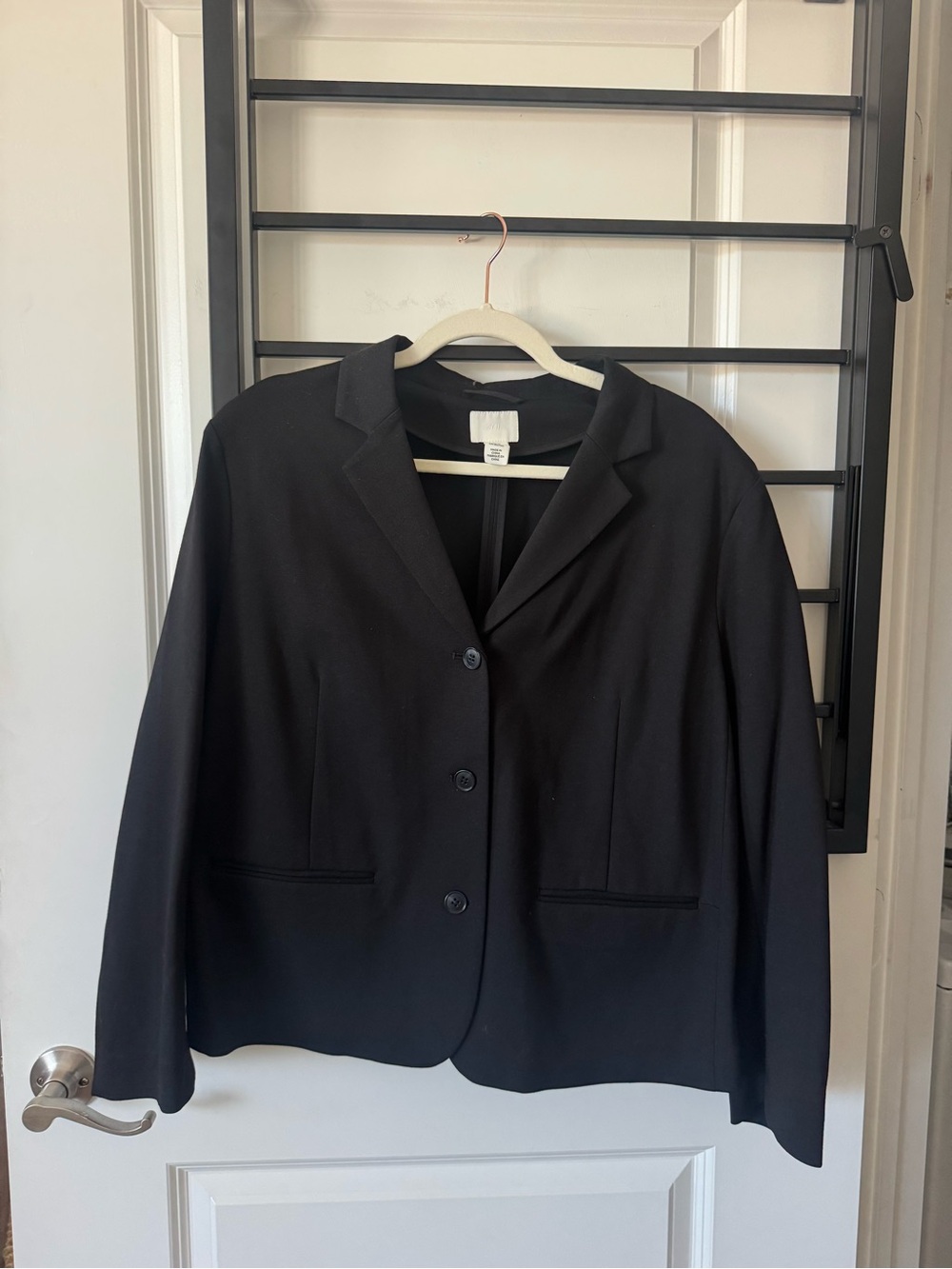 H&M Black Blazer — Size XL, New Without Tags